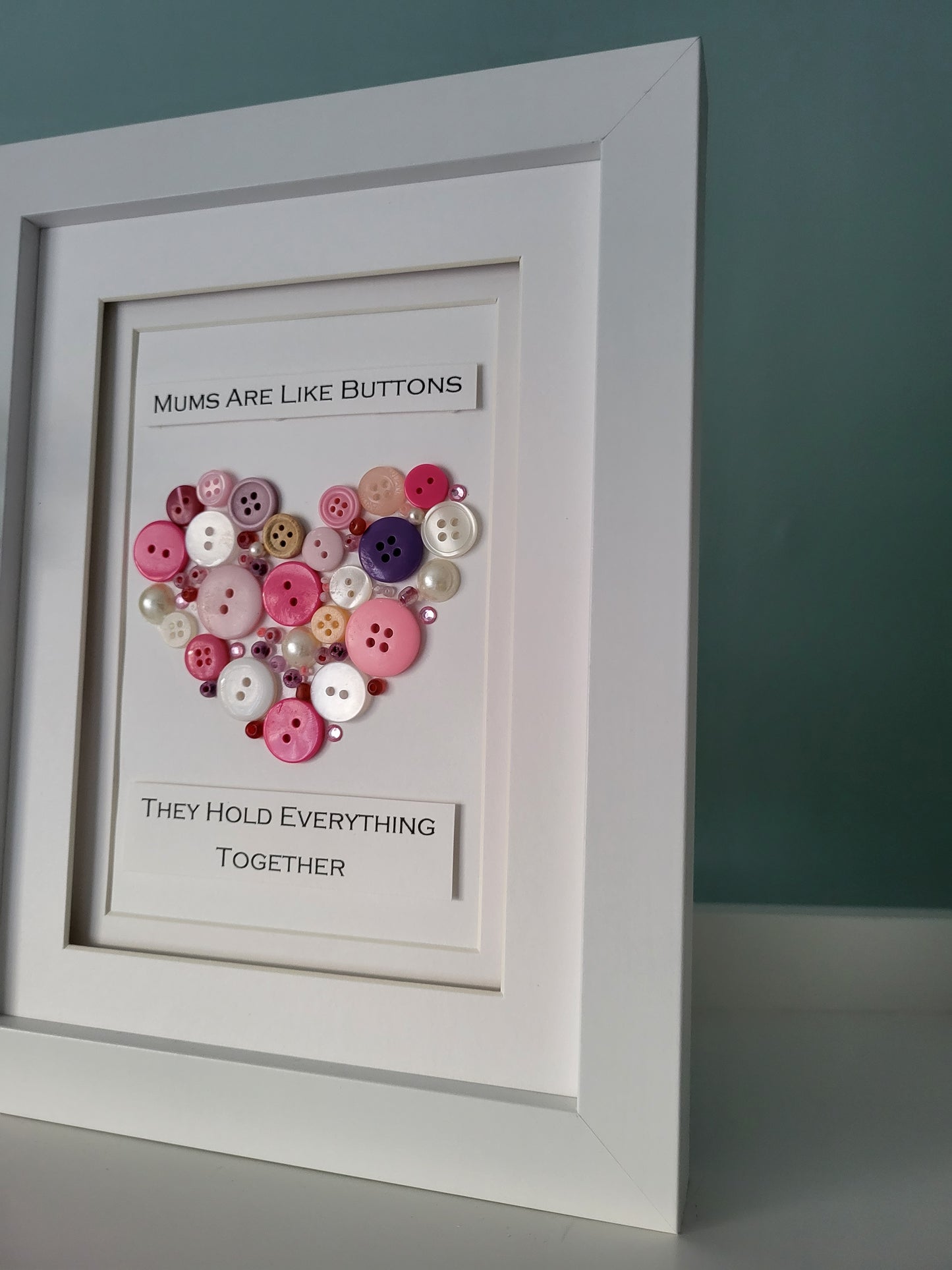 Mums Are Like Buttons - Love Heart